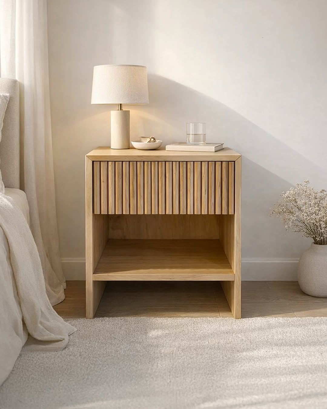 Velador Acapulco, diseño natural entre líneas limpias y detalles en palillaje vertical. Fabricado en madera nativa de lenga, el cual otorga un aspecto moderno y artesanal al mismo tiempo. Este velador puede ser fabricado a medida. Disponible en tienda Las Perdices y en ESPACIOHOGAR.CL 🌐
___________
Alto: 60 cm
Ancho: 45 cm
Profundidad: 40 cm
.
.
.
#velador #muebles #mueblesdediseño #diseñodeinteriores #furniture