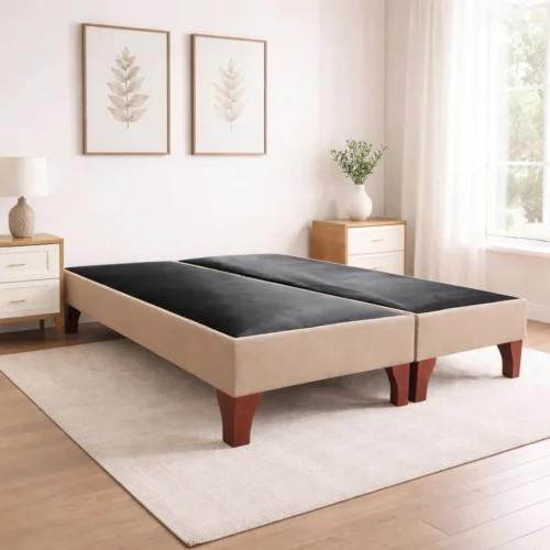 Base de Cama Europea Lino Beige
