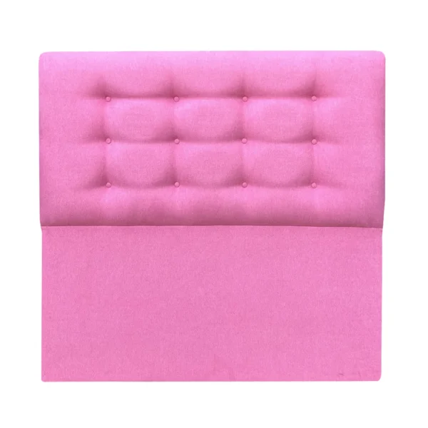 Respaldo de Cama Botoné Premium 2 Plazas Lino Rosado