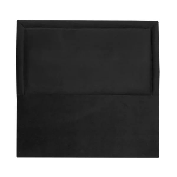 Respaldo de Cama Flat Frame Vivo 2 Plazas Felpa Negro