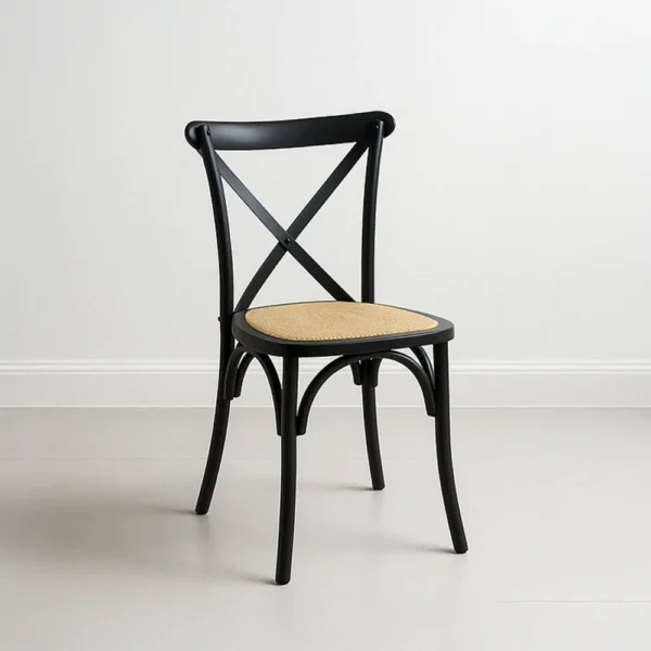 Silla Crossback Madera Negra