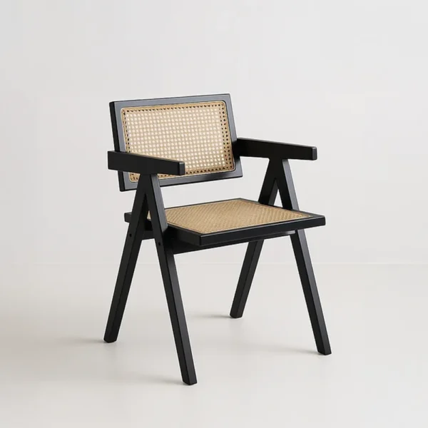 Silla Chandigarh Madera Negra