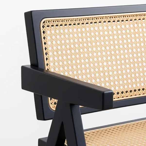 Silla Chandigarh Madera Negra - Imagen 3