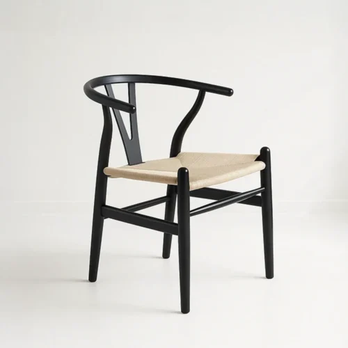 Silla Wishbone Negra