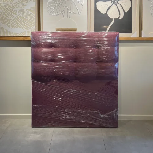 Respaldo Botoné Premium 1.5 Plaza Lino Morado Cyber