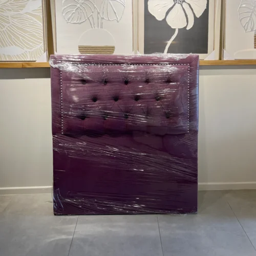 Respaldo Capitoné Frame Tachas 1.5 Plaza Lino Morado Cyber