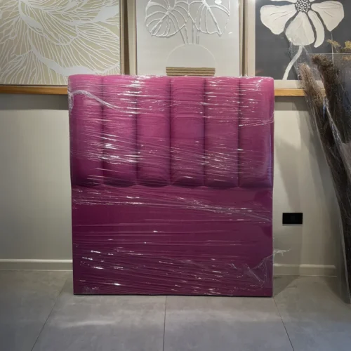 Respaldo Tubular 1.5 Plaza Lino Fucsia Cyber