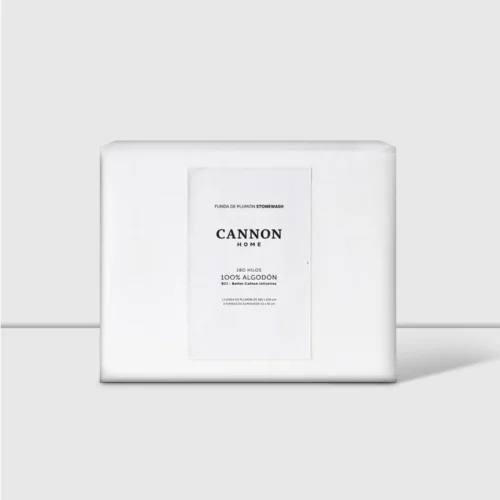 Funda Plumón 2 Plazas 100% Algodón 180 Hilos Stonew Blanco Cannon Home