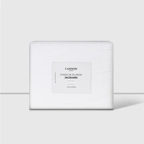 Funda Plumón 2 Plazas 100% Algodón Jacquard Weaves White Cannon Home