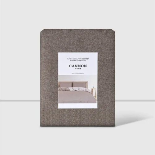 Funda Plumón 2 Plazas 100% Algodón Oxford Tabaco Cannon Home