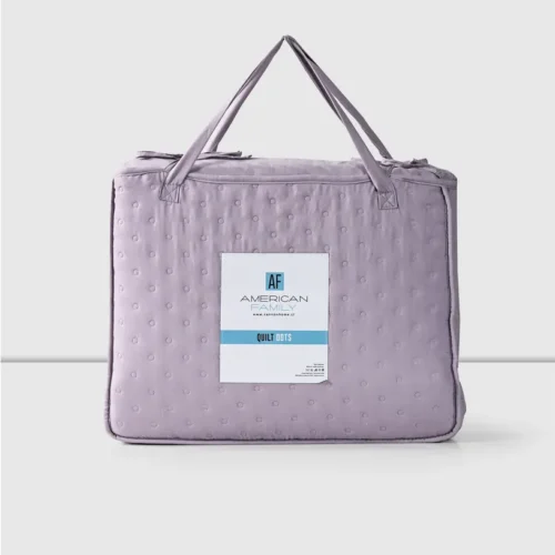 Quilt 1.5 Plazas Dots Heatpress Malva American Family