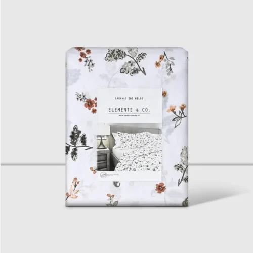 Sábanas 2 Plazas 200 Hilos Estampada Bird 60% Algodón Cannon Home