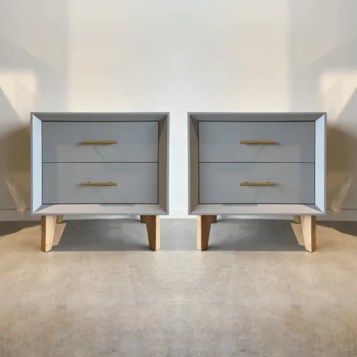 Par de Veladores Hamburgo Gris