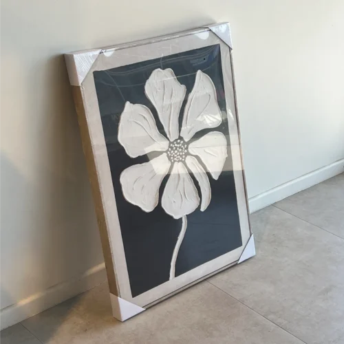 Cuadro Flor Negro