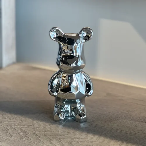 Oso Decorativo Plata