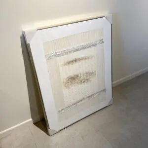 Cuadro Telar Crema 100x80 cm
