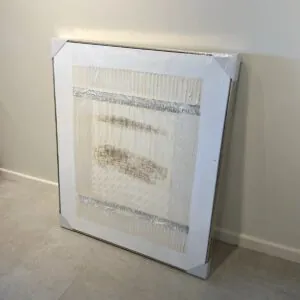 Cuadro Telar Crema 100x80 cm