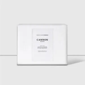 Funda Plumón 2 Plazas 100% Algodón 180 Hilos Stonew Blanco Cannon Home