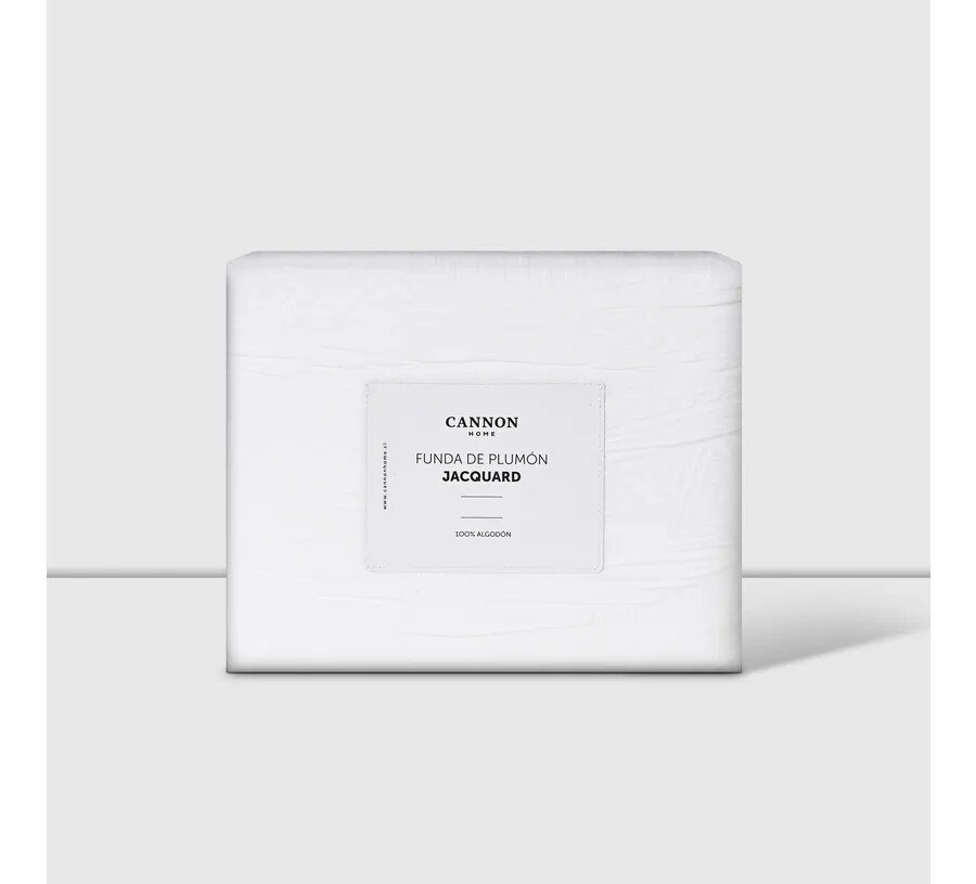 Funda Plumón 2 Plazas 100% Algodón Jacquard Weaves White Cannon Home