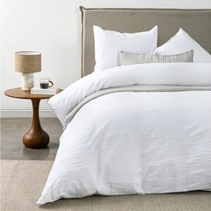 Funda Plumón 2 Plazas 100% Algodón Jacquard Weaves White Cannon Home