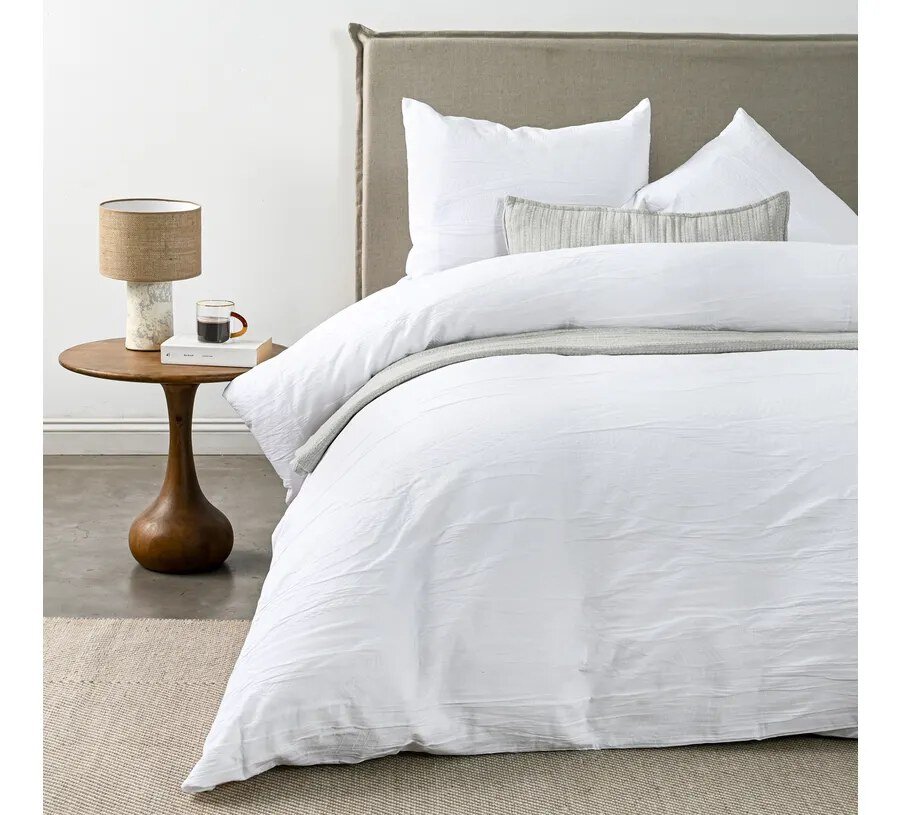 Funda Plumón 2 Plazas 100% Algodón Jacquard Weaves White Cannon Home