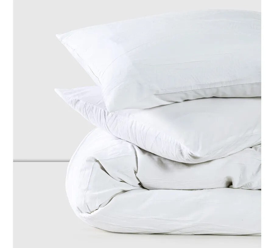 Funda Plumón 2 Plazas 100% Algodón Jacquard Weaves White Cannon Home
