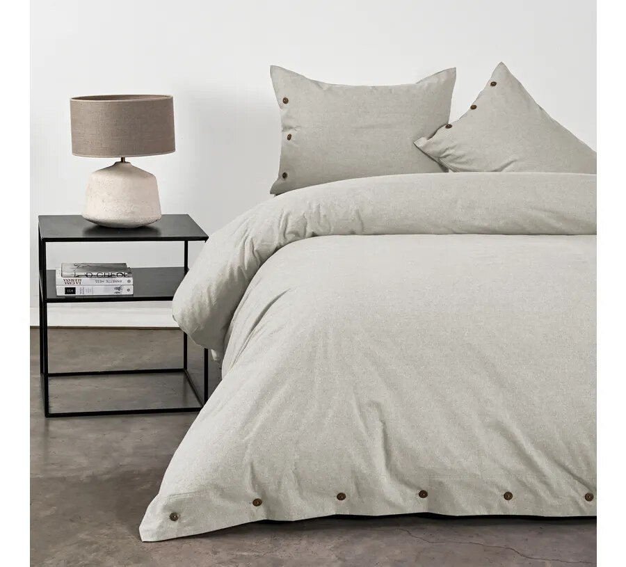 Funda Plumón King 100% Algodón Oxford Beige Cannon Home