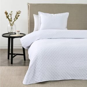 Quilt 1.5 Plazas Dots Heatpress Blanco American Family