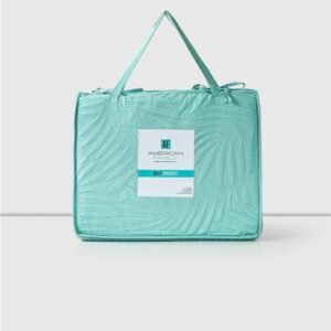 Quilt 1.5 Plazas Marquis Heatpress Aqua American Family