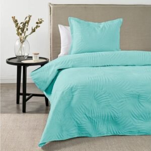 Quilt 1.5 Plazas Marquis Heatpress Aqua American Family