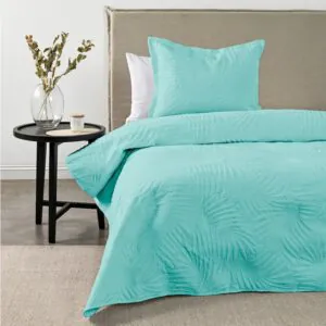 Quilt 1.5 Plazas Marquis Heatpress Aqua American Family