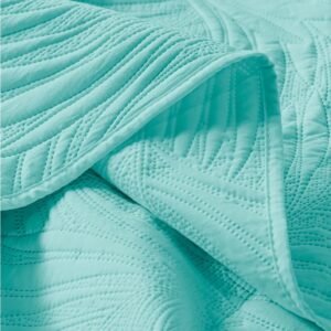 Quilt 1.5 Plazas Marquis Heatpress Aqua American Family