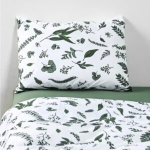 Sábanas 1.5 Plazas 200 Hilos Estampada Greenery 60% Algodón Cannon Home