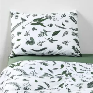 Sábanas 1.5 Plazas 200 Hilos Estampada Greenery 60% Algodón Cannon Home