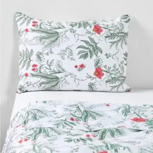 Sábanas 1.5 Plazas 200 Hilos Estampada Mangoa 60% Algodón Cannon Home