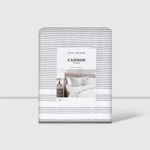 Sábanas 1.5 Plazas 200 Hilos Estampada Noir 60% Algodón Cannon Home