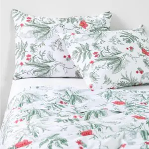 Sábanas 2 Plazas 200 Hilos Estampada Mangoa 60% Algodón Cannon Home