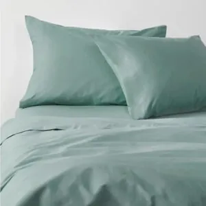 Sábanas 2 Plazas 200 Hilos Menta 100% Algodón Element & Co