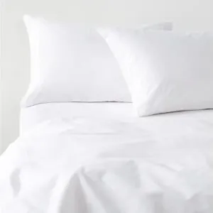 Sábanas 2 Plazas 300 Hilos Liso Blanco 100% Algodón Royal Supreme