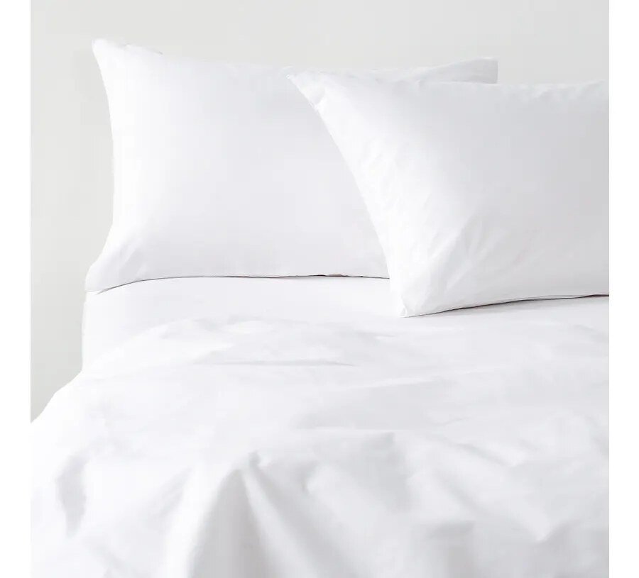 Sábanas 2 Plazas 300 Hilos Liso Blanco 100% Algodón Royal Supreme