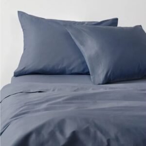 Sábanas 2 Plazas 300 Hilos Liso Bluestone 100% Algodón Royal Supreme
