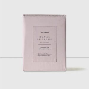 Sábanas 2 Plazas 300 Hilos Liso Rosa 100% Algodón Royal Supreme