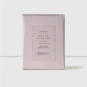 Sábanas 2 Plazas 300 Hilos Liso Rosa 100% Algodón Royal Supreme