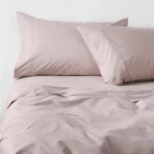 Sábanas 2 Plazas 300 Hilos Liso Rosa 100% Algodón Royal Supreme