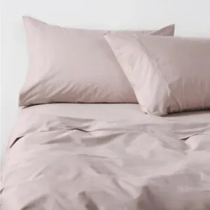Sábanas 2 Plazas 300 Hilos Liso Rosa 100% Algodón Royal Supreme