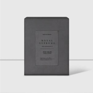Sábanas King 300 Hilos Liso Fog 100% Algodón Royal Supreme