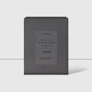 Sábanas King 300 Hilos Liso Fog 100% Algodón Royal Supreme