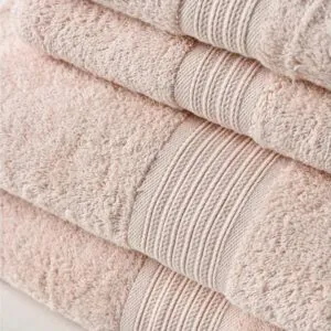 Set 6 Toallas 100% Algodón Baño Mano Visita Lisa Rosa Cannon Home