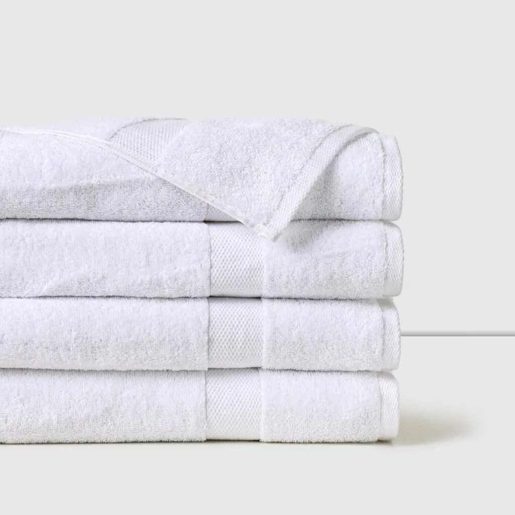Toalla Sábana de Baño 100% Algodón 500 grs. 90×170 cm Blanca Cannon Home