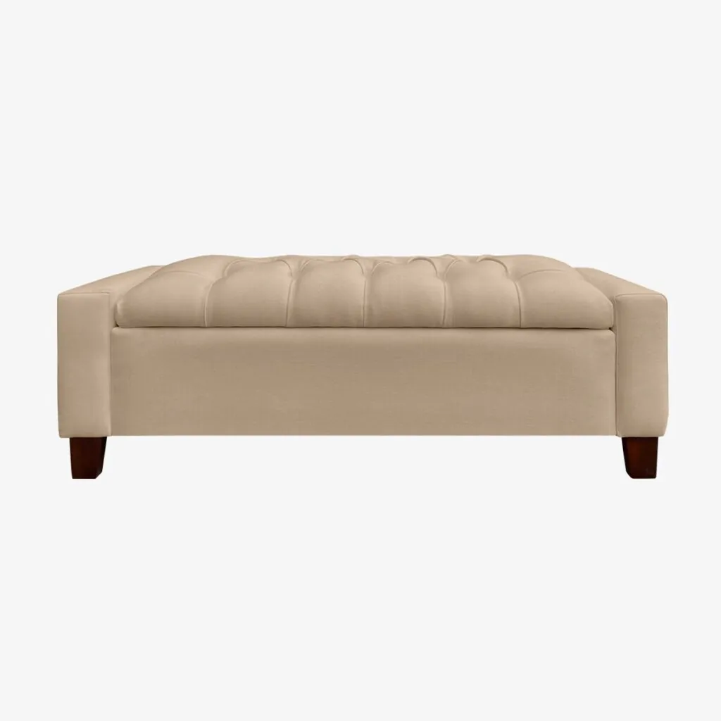Banqueta Baúl Atenea Lino Beige